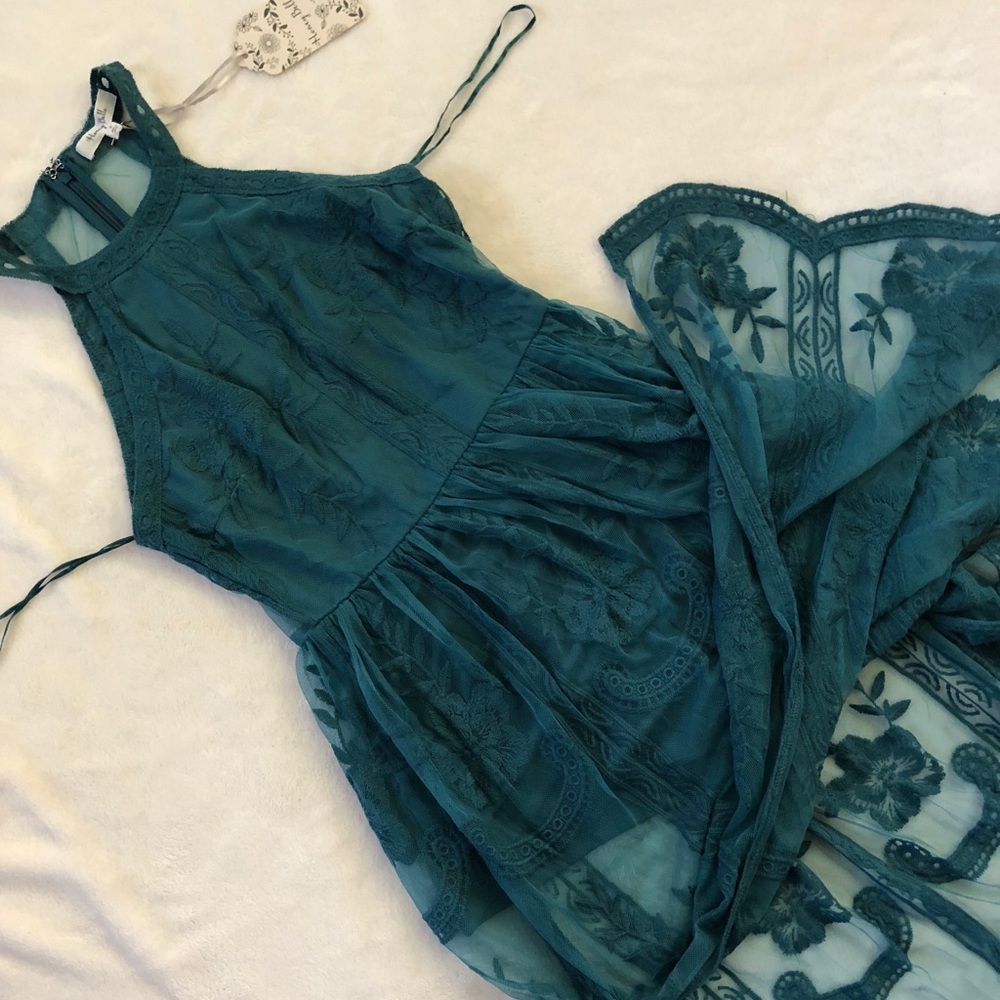 Lace Romper Maxi Dress